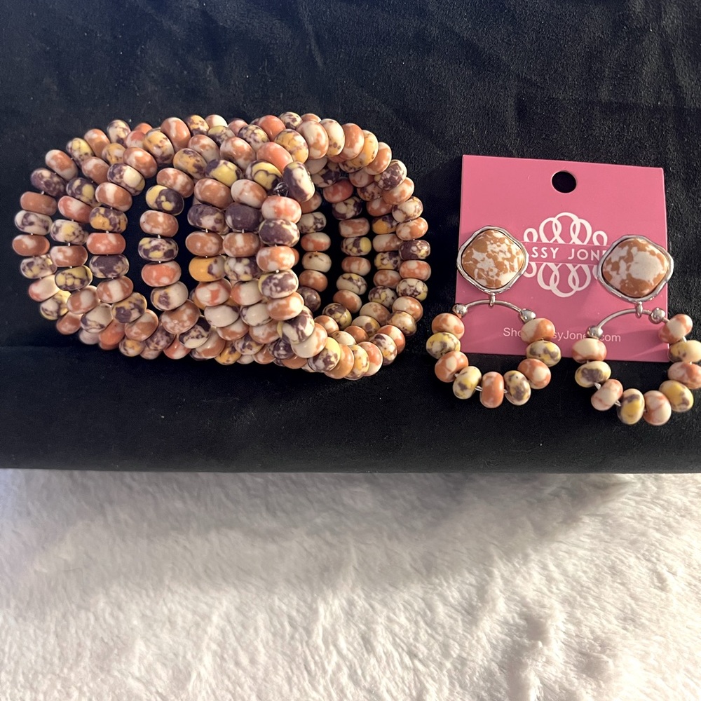 Earrings/Wrap Bracelet